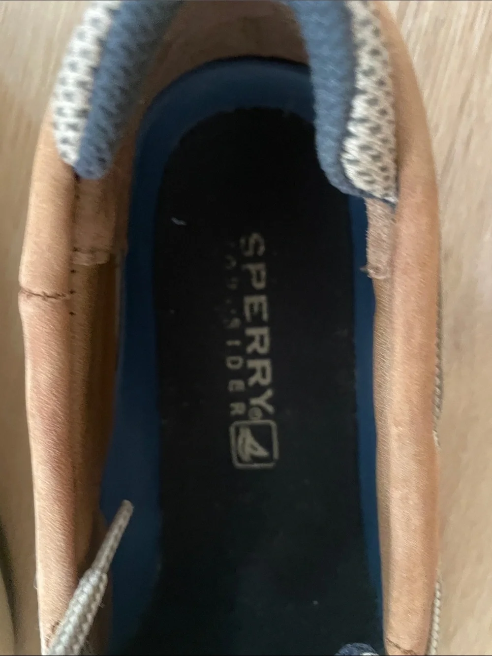Sperry Men’s Tan Leather Two-Eye Boat Shoes like new
